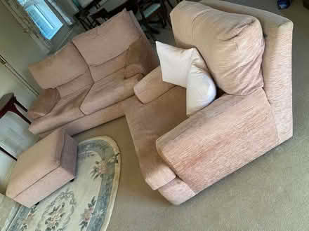 Photo of free Dusky pink 3 piece suite (Yapton BN18) #1