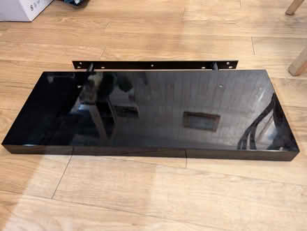 Photo of free Black gloss shelf inc bracket (Monkwick CO2) #3