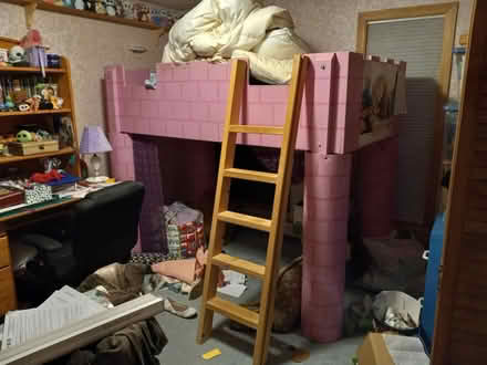 Photo of free Homemade princess loft bed (S. Billerica) #1