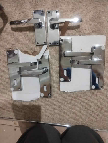 Photo of free 3 chrome door handles (Sydenham SE26) #2