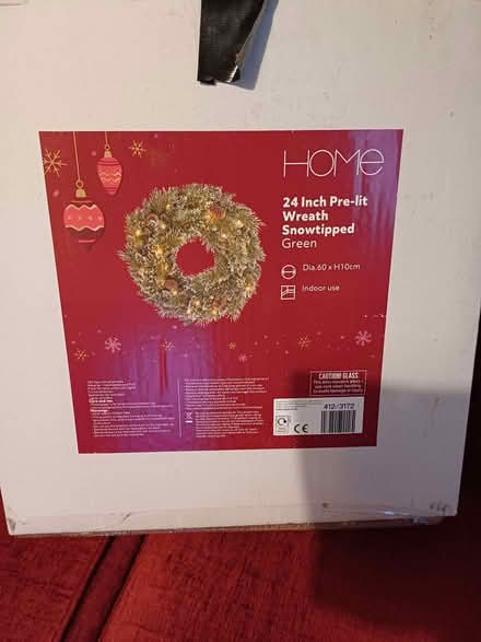 Photo of free Christmas pre-lit wreath (Chatham ME5) #1