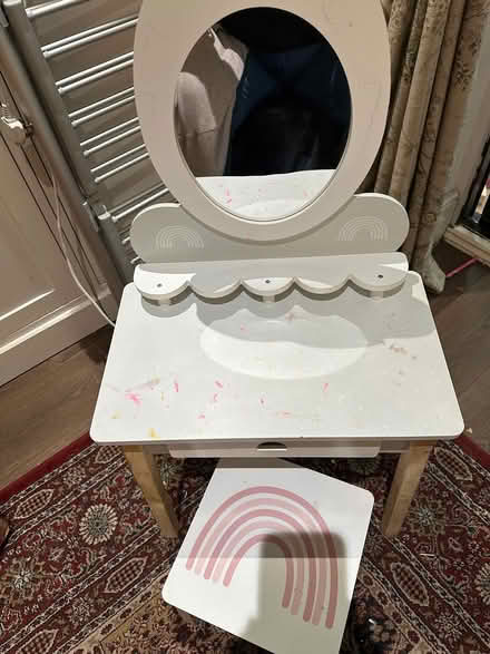 Photo of free Children’s dressing table and stool (DE7 6DR Horsley Woodhouse) #2