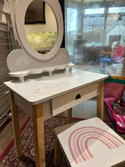 Photo of free Children’s dressing table and stool (DE7 6DR Horsley Woodhouse) #1