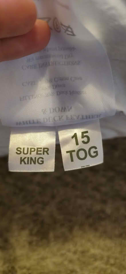 Photo of free Super King Duvet (Ramsey) #2