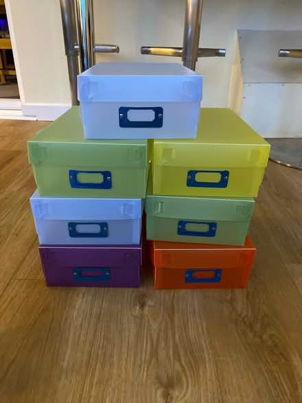 Photo of free 7 plastic shoe boxes (Great Barr B437LA) #1