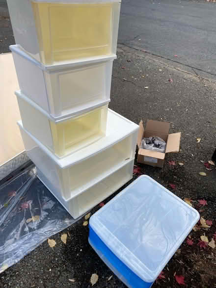 Photo of free Plastic storage bins (English Village) #1