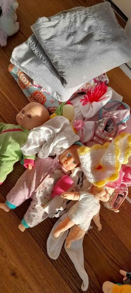 Photo of free Dolls with accessories and blankets (Slyne-with-Hest LA2) #1