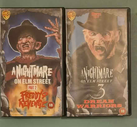 Photo of free VHS Tapes - 2 x Nightmare on Elm Street Films (Ilford IG1) #1