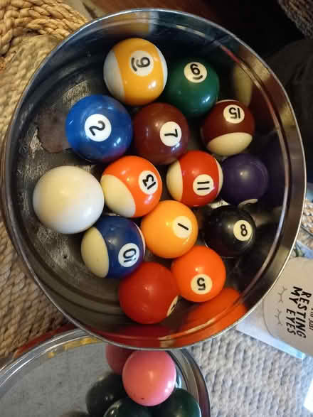 Photo of free S snooker pool balls not complete (Trowbridge hilperton BA14 7) #2