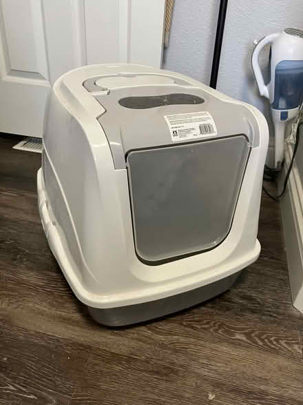 Photo of free Covered cat litter box with flap (North Sunnyvale) #1