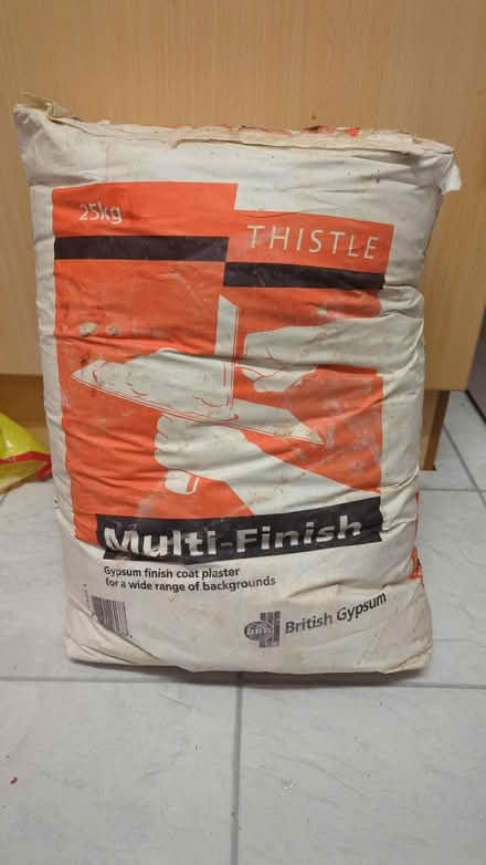 Photo of free 25kg Gypsum finish coat plaster (Stockwell / Brixton SW9) #1