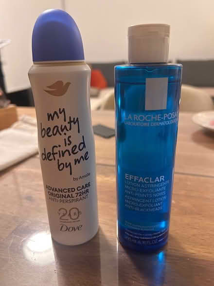 Photo of free Effaclar lotion and Dove deodorant (EC2Y 8DE) #1