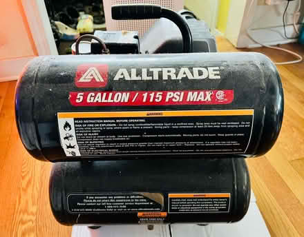 Photo of free Alltrade 5gal 115psi Air Compressor (South Beacon Hill) #1