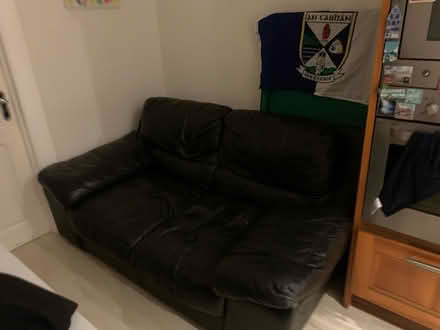 Photo of free Old black sofa (W7) #2