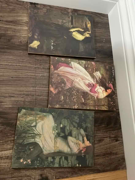 Photo of free wood printed paintings (Bells corners) #1