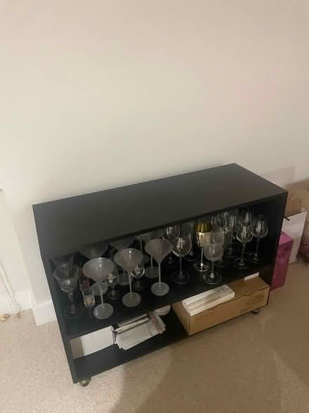 Photo of free Black open sideboard (W14 9) #2