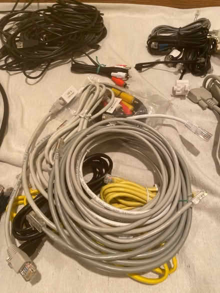 Photo of free Misc Computer/Communication Cables (West Glen subdivision) #3