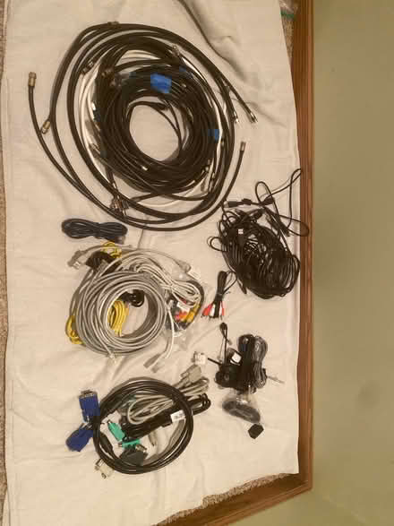 Photo of free Misc Computer/Communication Cables (West Glen subdivision) #1