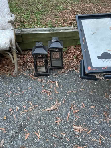 Photo of free Misc. lanterns, hose, table (Near West End, Richmond) #1