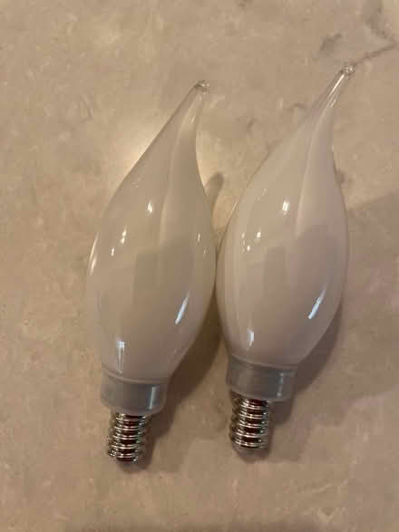 Photo of free 2 - 60 Watt LED Chandelier Bulbs (North Cleveland Park) #1