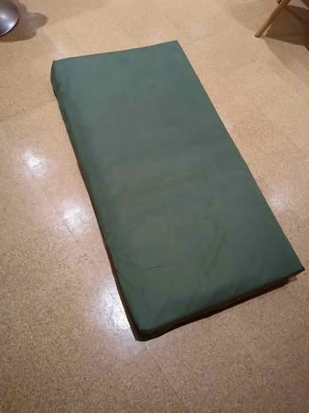 Photo of free Covered cot mattress (Cosham (Cosham (PO6)) #1