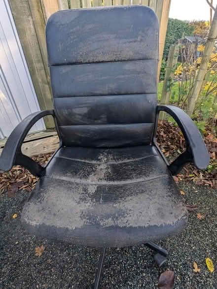 Photo of free Black leather Computer/Office chair (Cambridge CB24) #2