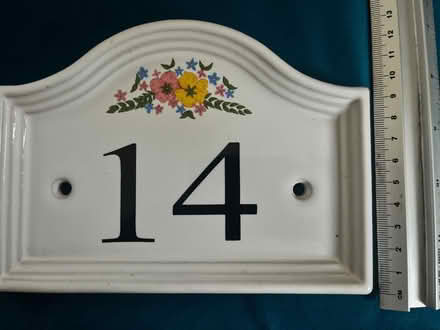 Photo of free Ceramic Number 14 Wall Plaque (Vinters Park, Maidstone (ME14)) #2