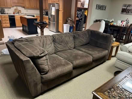 Photo of free Brown couch (Brookline near Lake Potanipo) #1