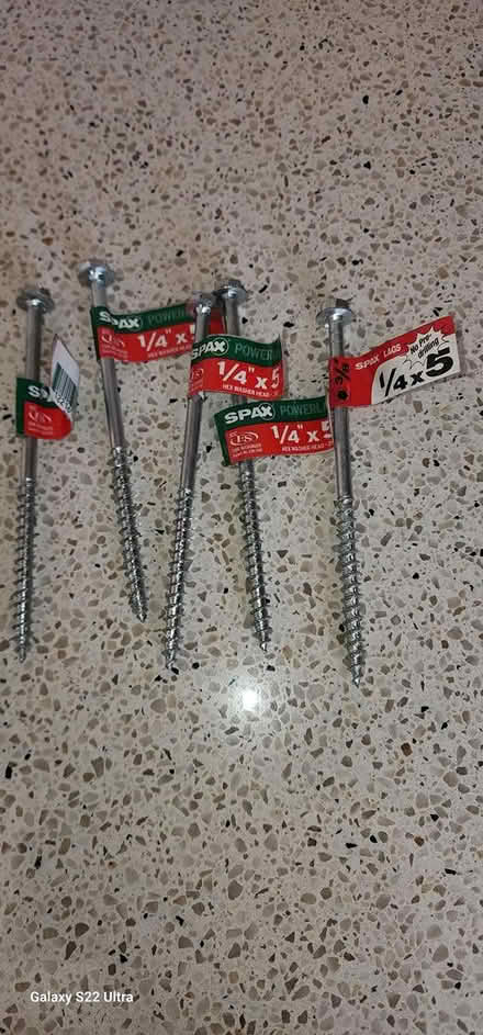 Photo of free Stainless steel nails. Hex washer (Peabody) #1