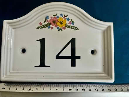 Photo of free Ceramic Number 14 Wall Plaque (Vinters Park, Maidstone (ME14)) #1