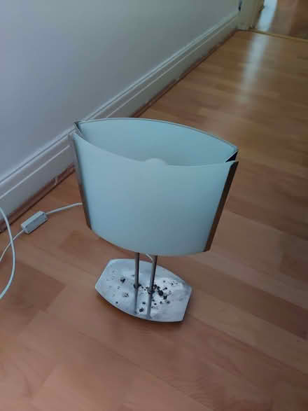 Photo of free Brushed Steel Table Lamp (Morley Green SK9) #1