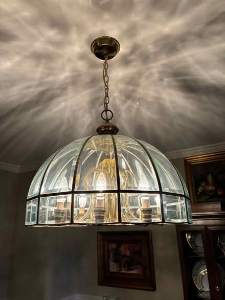 Photo of free Elegant beveled glass chandelier (Chalfont 18914) #1