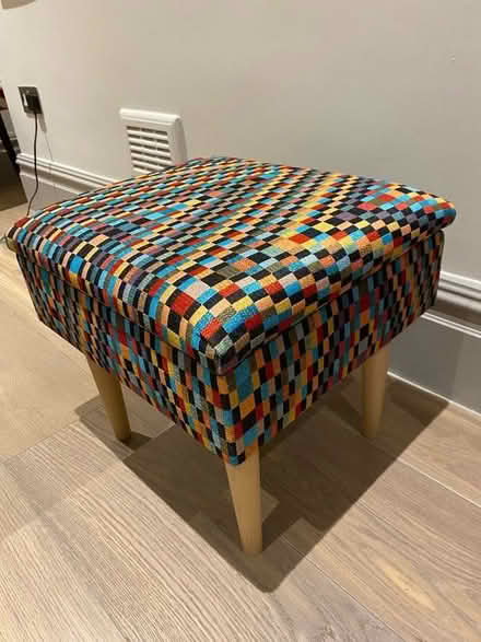 Photo of free Small ottoman with storage. Unused (High St Ken W8) #1