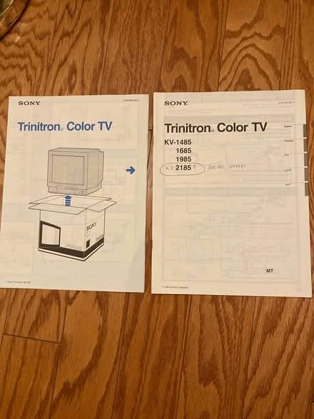 Photo of free Trinitron SONY Manual (Wakefield/Forest Hills) #1