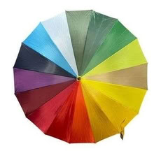 Photo of free Rainbow umbrella (Carlton Hill BN2) #1