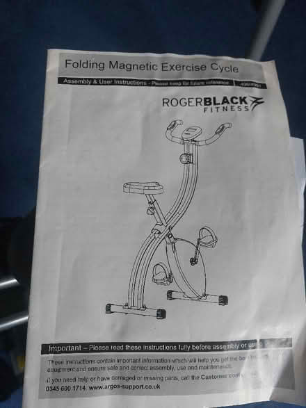 Photo of free Folding exercise bike (Eskbank EH22) #3