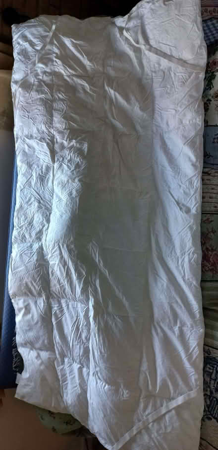 Photo of free Duck feather & down mattress topper single bed - hardly used (Harleston IP20) #1