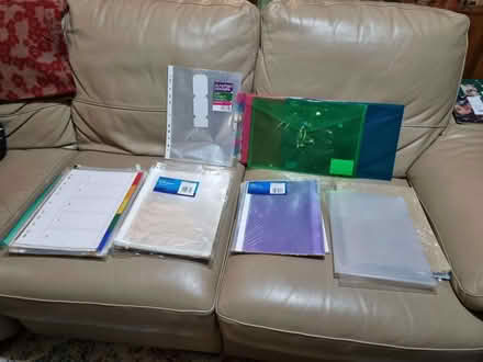 Photo of free Unused stationery, mostly A4 punched pockets (Epping CM16) #1