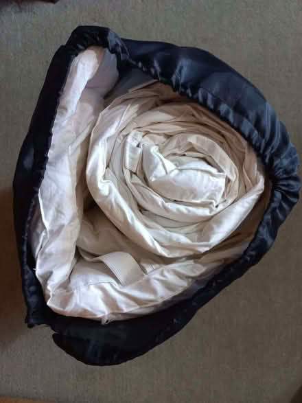 Photo of free Duck feather & down mattress topper single bed - hardly used (Harleston IP20) #2