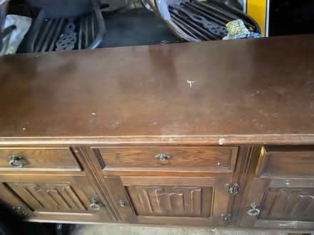 Photo of free Dark oak sideboard (Thorpe le soken) #2