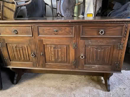 Photo of free Dark oak sideboard (Thorpe le soken) #1