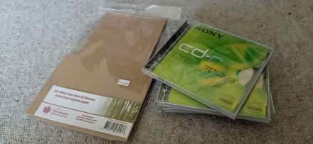 Photo of free 4 blank CDs and cardboard packaging (Hamsey Green CR6) #1