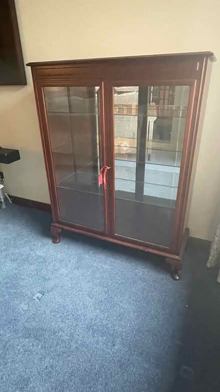 Photo of free Wooden Display Cabinet (Alford, Aberdeenshire (AB33)) #1