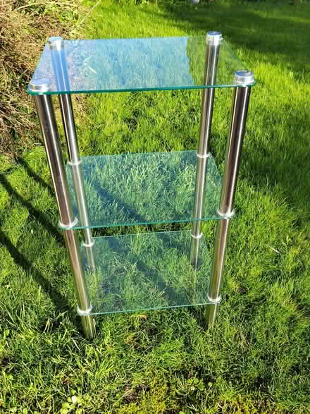 Photo of free Glass shelving unit (Meare) (Oxenpill BA6) #4