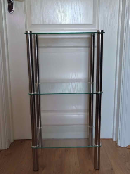 Photo of free Glass shelving unit (Meare) (Oxenpill BA6) #1