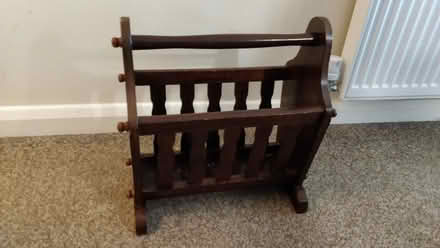 Photo of free Wooden magazine rack (ideal for upcycling) (Linslade LU7) #1