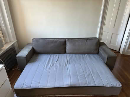 Photo of free Grey couch/futon (Brooklyn Heights) #3