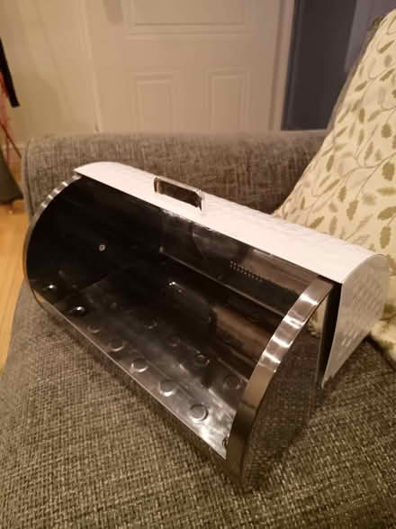 Photo of free White and silver bread bin (Altofts WF6) #1