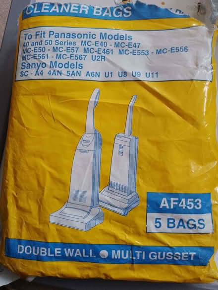 Photo of free 5 vacuum cleaner bags (Bromham MK43) #1