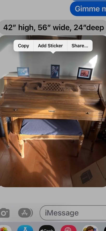 Photo of free kimball piano (Bushkill pa) #1